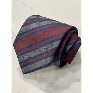 Vintage VAN LAACK Silk Striped Tie Career Business Made in Switzerland 54 x 3.25